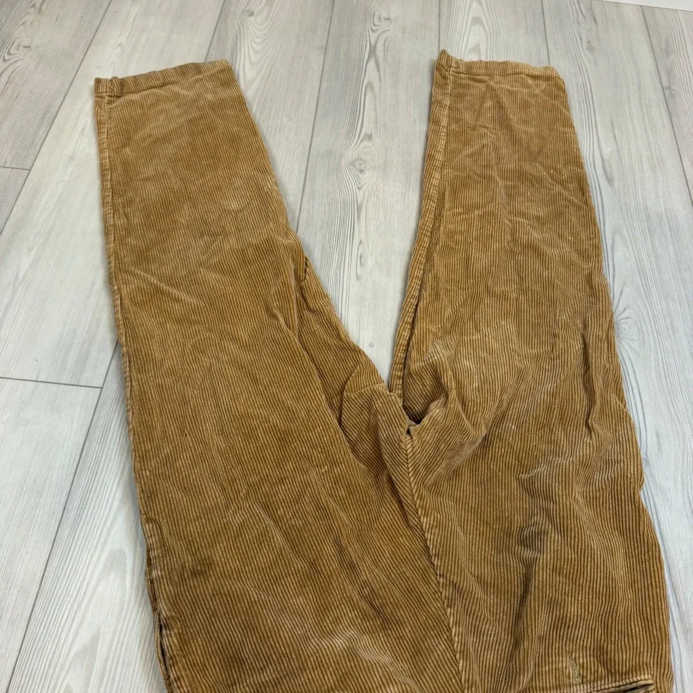Polo Ralph Lauren Andrew Pant Mens 30x28 Tan Corduroy Pleated Straight Leg Pant